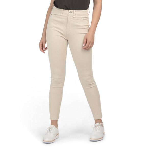 PETER MILLAR Stone Karlie Stretch Sateen High Rise Pants